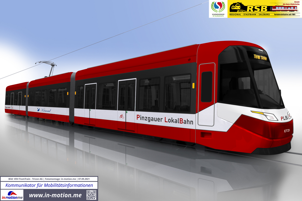 VDV-TramTrain Visualisierung Pinzgauer Lokalbahn
