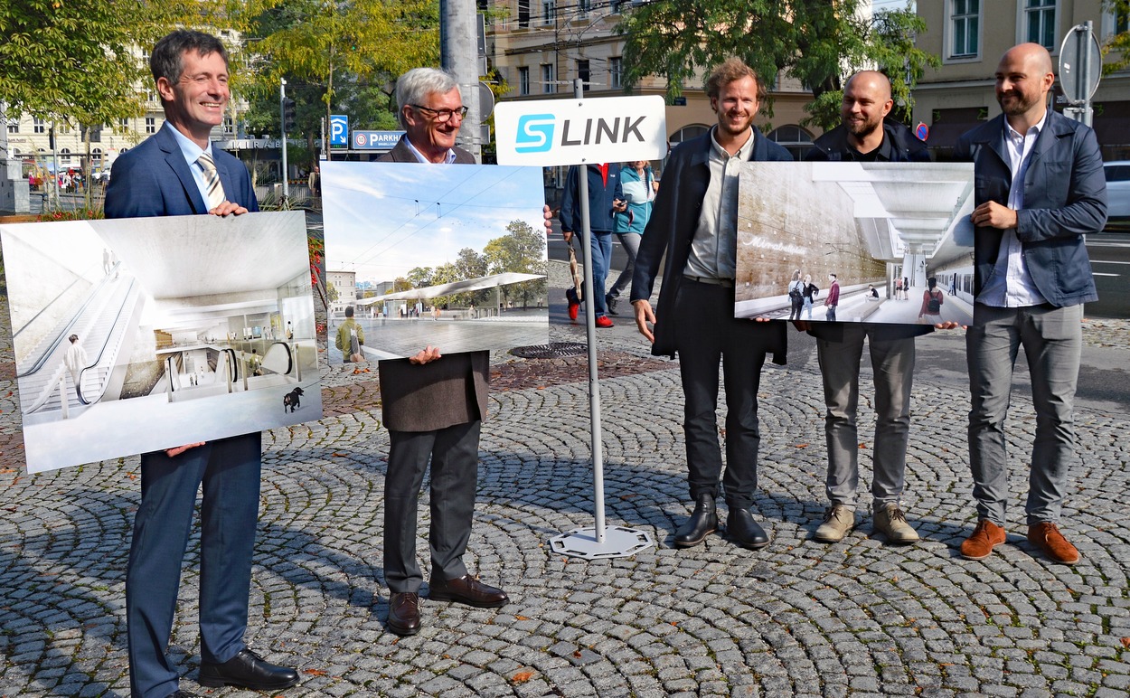 S-Link Präsentation Architekten-Wettbewerb "Haltestelle am Mirabellplatz"
