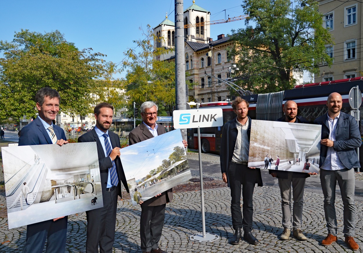 S-Link Präsentation Architekten-Wettbewerb "Haltestelle am Mirabellplatz"