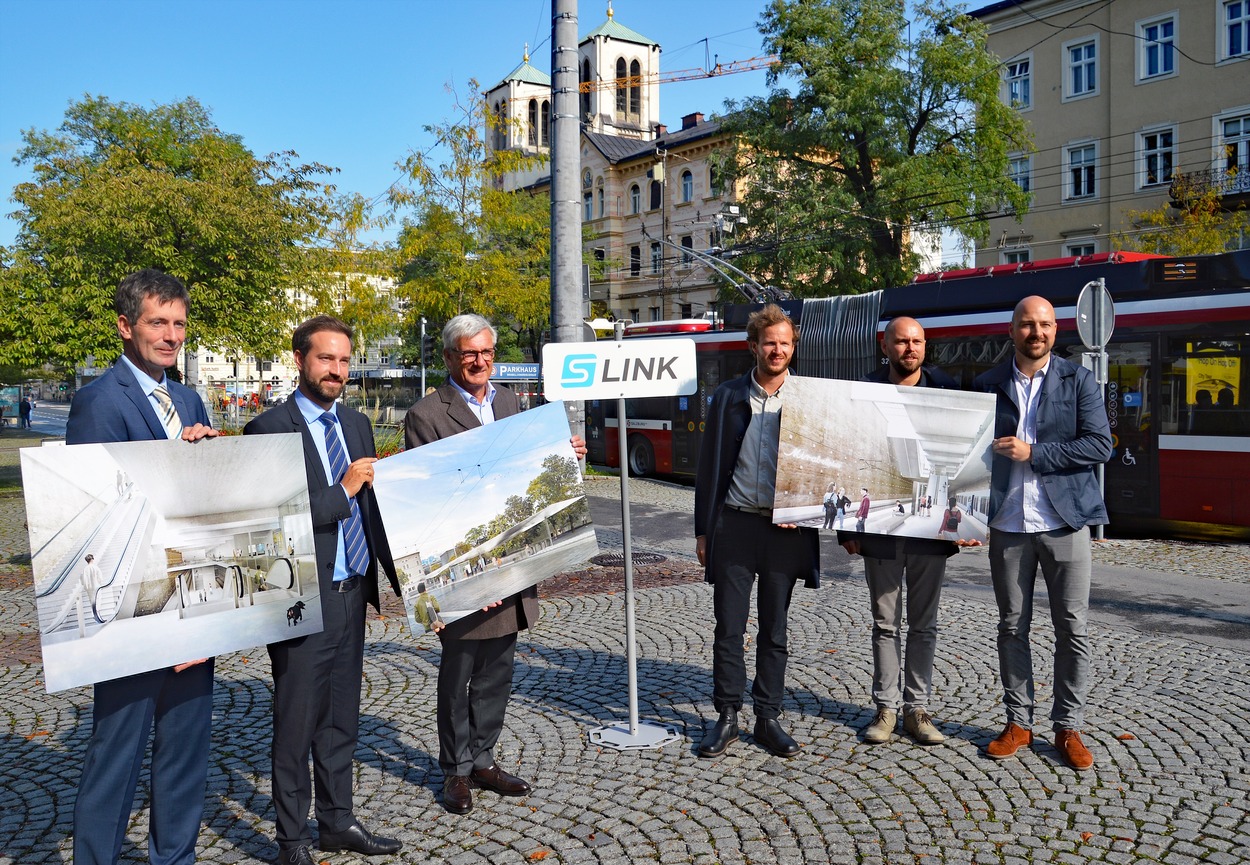 S-Link Präsentation Architekten-Wettbewerb "Haltestelle am Mirabellplatz"