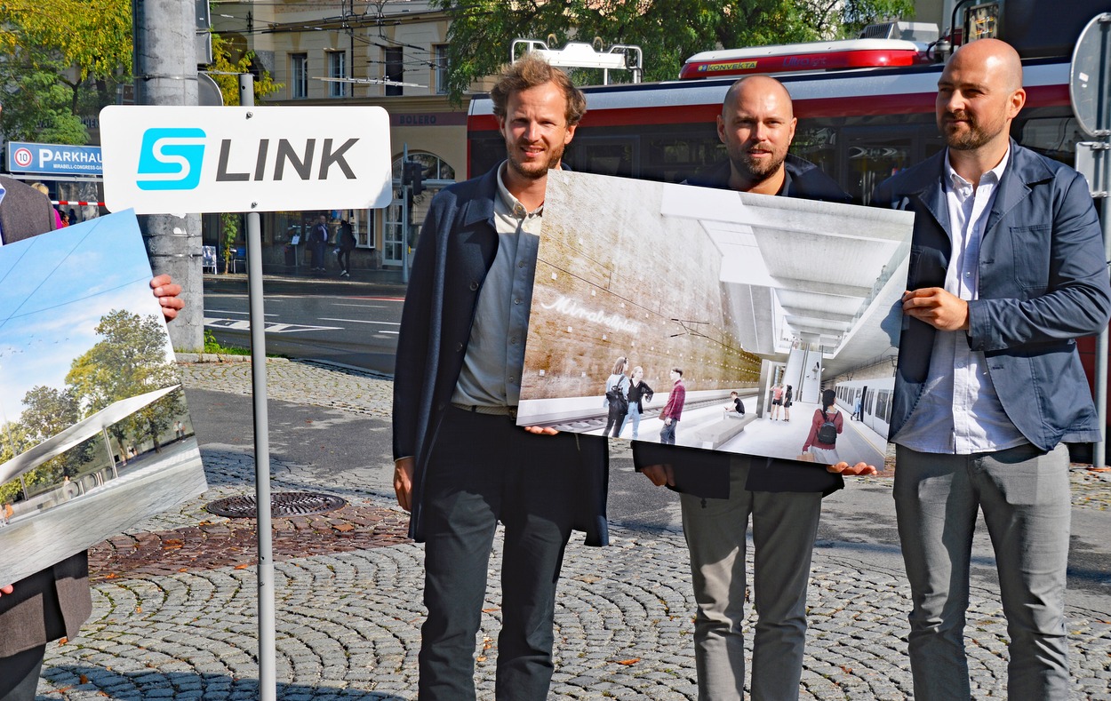 S-Link Präsentation Architekten-Wettbewerb "Haltestelle am Mirabellplatz"