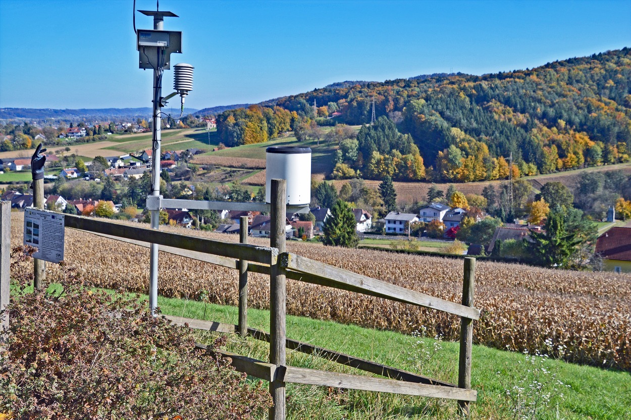 Wegener-Net Klima-Meßstation in Feldbach Ortsteil Oedt 