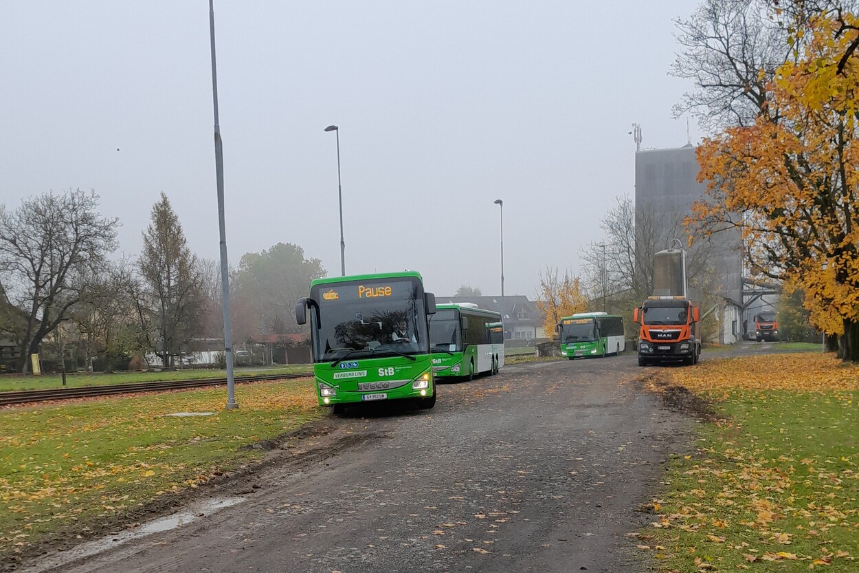 Regionalbus am Bahnhof Radkersburg