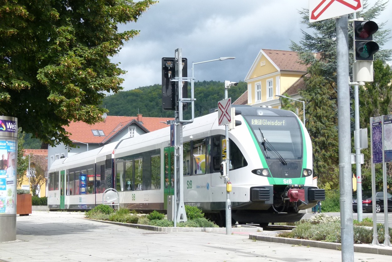 Dieseltriebwagen Stadler GTW 2/6 in Weiz