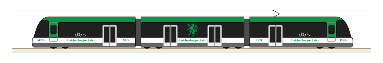 Gleichenberger Bahn - Visualisierung eines modernen Nahverkehrstriebwagen