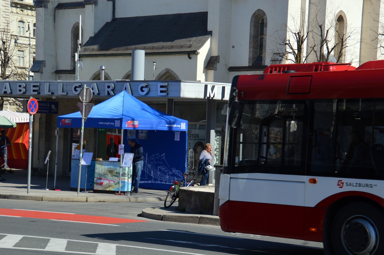 Club SKGLB Infostand auf der Salzburger Schranne
