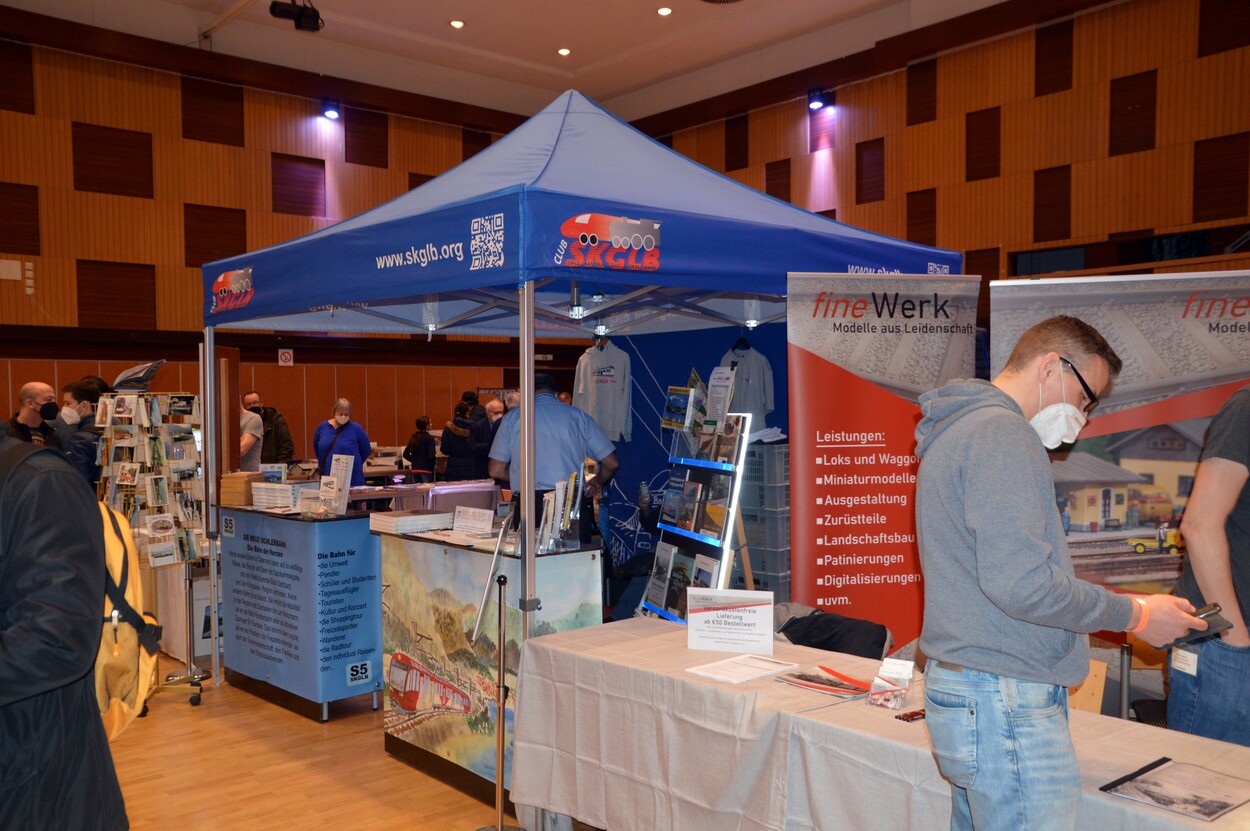 Club SKGLB Infostand auf der 10. Eisenbahn-, Straßenbahn- und Digitalmesse