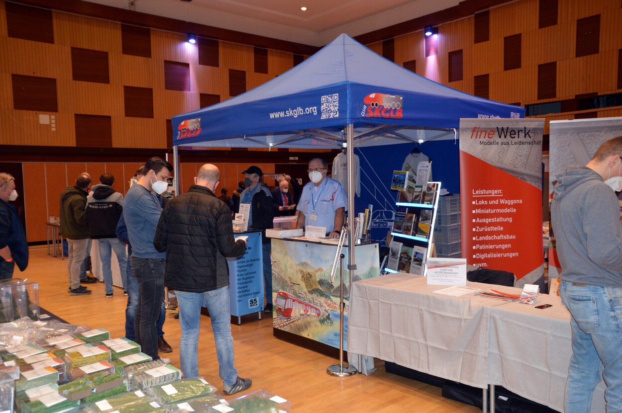 Club SKGLB Infostand auf der 10. Eisenbahn-, Straßenbahn- und Digitalmesse