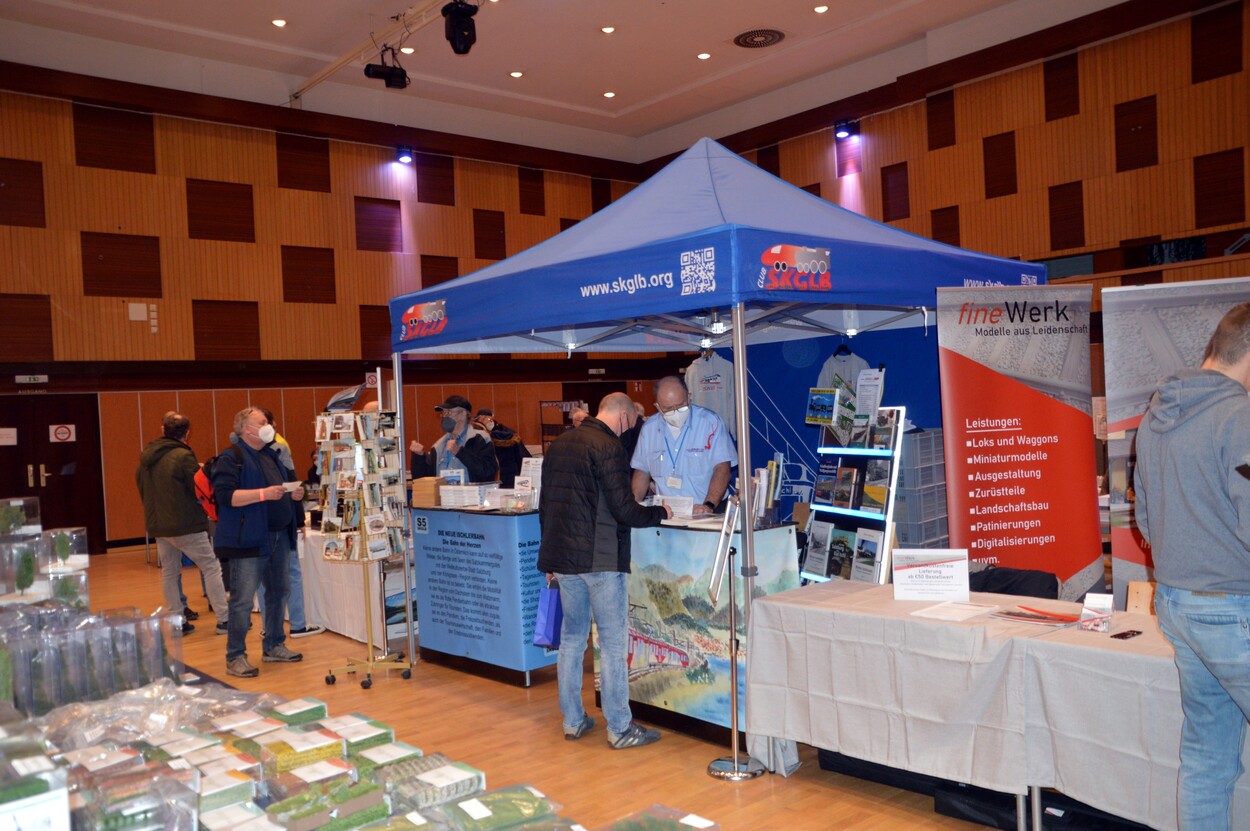 Club SKGLB Infostand auf der 10. Eisenbahn-, Straßenbahn- und Digitalmesse