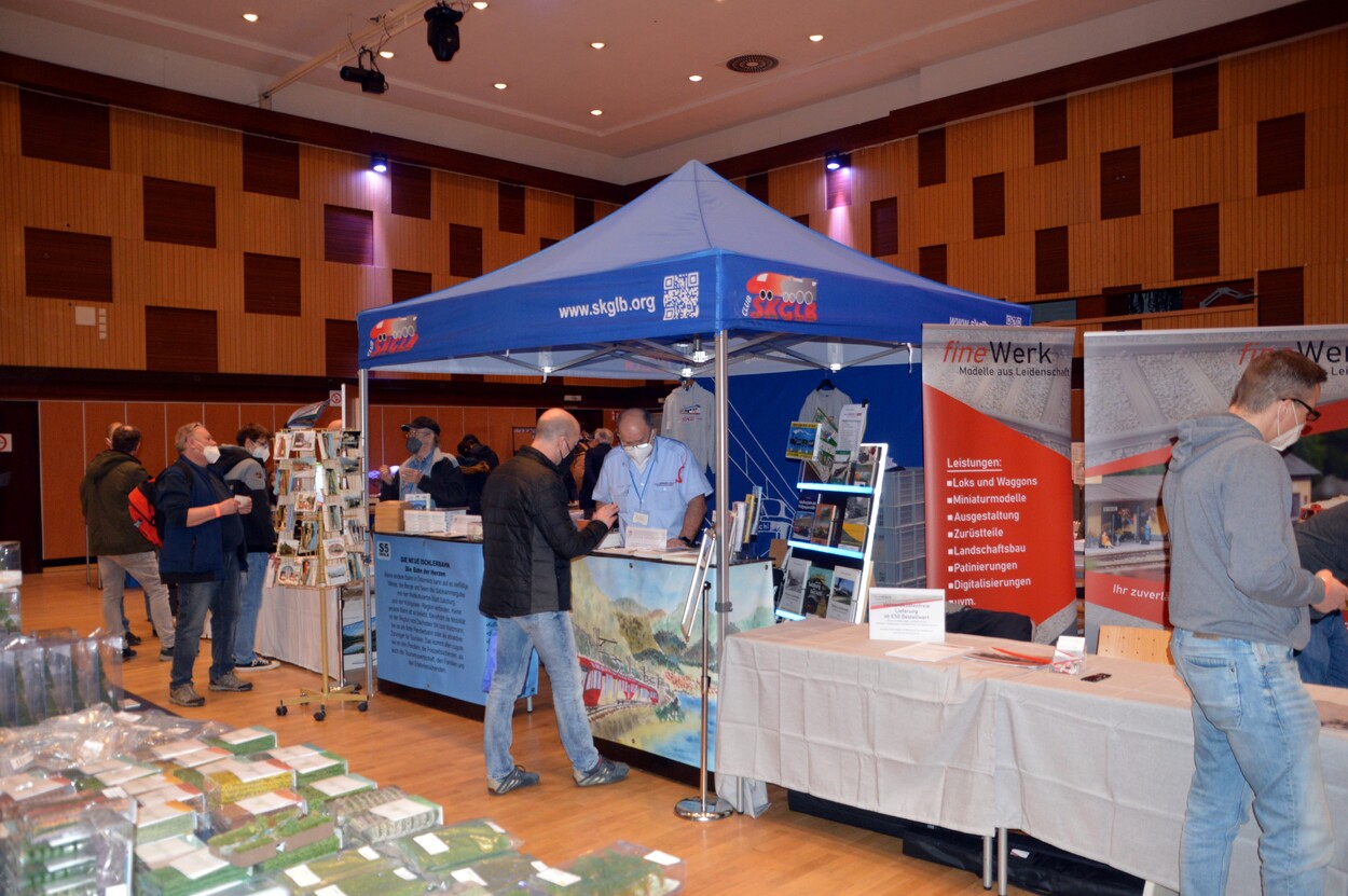 Club SKGLB Infostand auf der 10. Eisenbahn-, Straßenbahn- und Digitalmesse