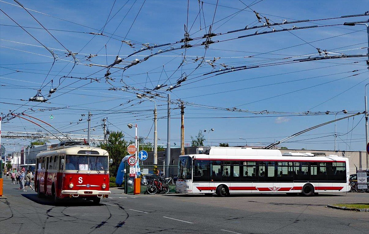 70 Jahre Obus/Trolleybus in Pardubice/Pardubitz