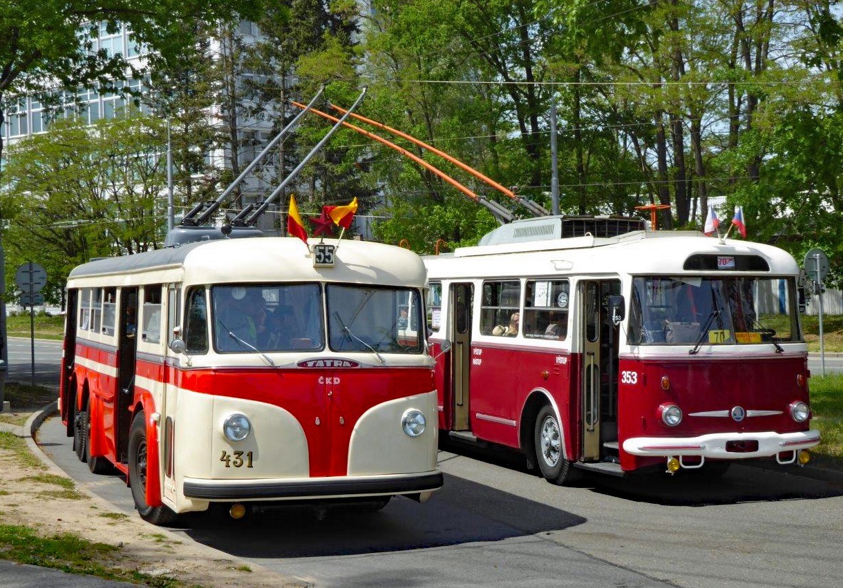 70 Jahre Obus/Trolleybus in Pardubice/Pardubitz